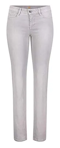 MCA Damen Dream Straight Jeans, Grau (Silver Grey Used D310) - Stylische Jeans im taillierten Schnitt mit 5 Taschen, aus umweltfreundlichen Materialien hergestellt – perfekt für modebewusste Frauen.