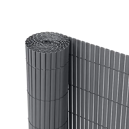 Ribelli® PVC Sichtschutzmatte 80 x 900 cm - Anthrazit - Hochwertige Sichtschutzmatte für Garten und Balkon. Bietet zuverlässigen Schutz vor Wind und neugierigen Blicken. Wetterbeständig und einfach zu montieren für vielseitige Anwendungen.