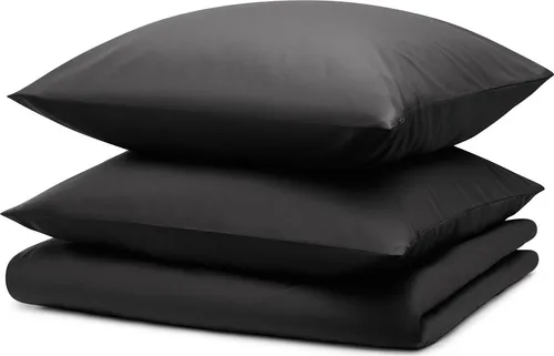 Blumtal Bettwäsche 240x220cm + 2x Kissenbezug 40x80cm - Mikrofaser Bed Sheets 240x220cm - 3-er Set Bettwäsche Dunkelgrau