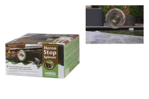 Velda Reiherschreck Heron Stop Spinner - Reiherschreck & Katzenschutz, effektive Abwehr von Reihern mit rotierenden Spinnern für einen schützenden Teich.