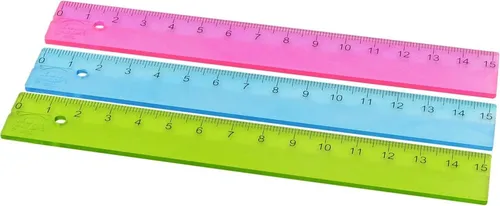 KUM Lineal Lineal L1 Pop 15cm farbig sortiert