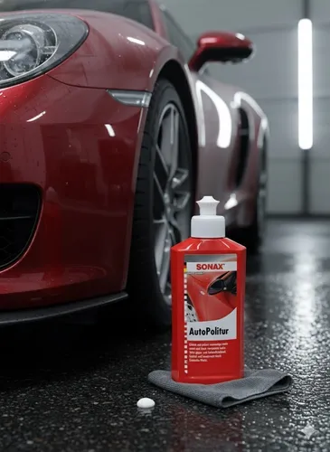 Sonax SONAX AutoPolitur 250 ml - Autopflege & Motorradpflege für neuwertige, matte und leicht verwitterte Lacke. Mit hochwertigem Carnaubawachs für nachhaltigen Schutz und glänzende Ergebnisse, auch bei warmem Lack.
