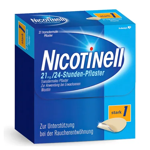 NICOTINELL 21mg 24 Stunden - Unterstützung bei der Raucherentwöhnung, lindert Nicotinentzugssymptome für einen leichteren Entwöhnungsprozess