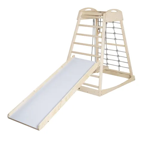 roba Indoor Klettergerüst - B-Ware in sehr gutem Zustand - Wiegen: Robustes Indoor Klettergerüst aus Naturholz, fördert die Motorik und Kreativität Ihres Kindes.