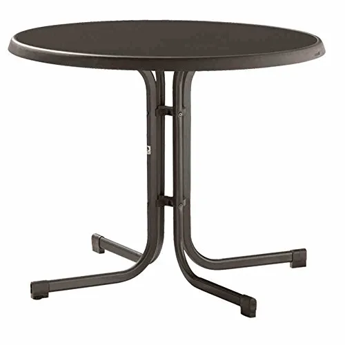 Sieger Mecalit Klapptisch 86cm - Gartentisch, leichter und stabiler Klapptisch mit 86 cm Durchmesser, ideal für Gartenpartys und Picknicks
