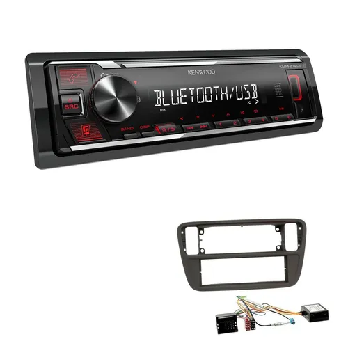 Kenwood 1-DIN Autoradio Bluetooth USB AUX für Skoda Citigo - Kompaktes 1-DIN Autoradio mit Bluetooth, USB und AUX-Anschluss. Ideal für Musik-Streaming und Freisprechanrufe, perfekt für den Einbau in Skoda Citigo ab 2011.