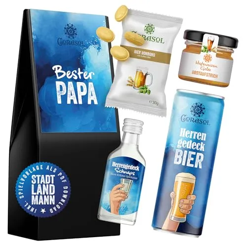 Corasol Feinkost Geschenkset Herrengedeck - Bester Papa zum Vatertag