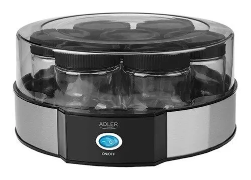 Adler Joghurtbereiter AD 4476 - inkl. 7 Gläsern, perfekt für die Zubereitung von frischem, gesundem Joghurt zuhause