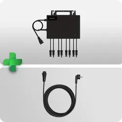 Growatt NEO 1600M-X2 - Effizienter Wechselrichter für Haushalte - Wechselrichter mit 1600 VA Ausgangsleistung und 99,5% MPPT-Effizienz. Ideal für einfache Plug-and-Play-Installation und flexible Integration in Solaranlagen.