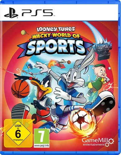 Looney Tunes Wacky World of Sports für PlayStation 5 - Spiele in 4 kultigen Sportarten mit 9 Looney Tunes-Charakteren im lokalen 4-Spieler-Koop-Modus und erlebe das verrückte Looney-Universum!
