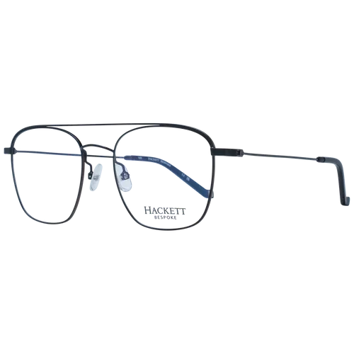 Hackett London Brillengestell HEB258 51065 - Stilvolle Pilotenbrille - Brillengestelle für Herren, elegantes schwarzes Edelstahl-Design mit Blaufilter, ideal für den modernen Look und maximalen Komfort.