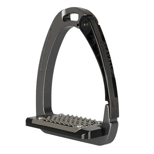 Acavallo Arena Alupro Aluminium Steigbügel Titanium One Size (AC607) - Hochwertige Sicherheitssteigbügel aus Aluminium für optimalen Halt und Sicherheit beim Reiten, ideal für anspruchsvolle Reiter.