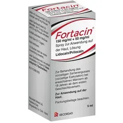 Fortacin 5 ml - rezeptfreies Spray von Recordati Pharma, effektiv gegen Potenzstörungen und leicht anzuwenden
