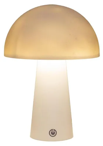 LED-Tischlampe, rund, weiß, 15 x 15 x 21 cm