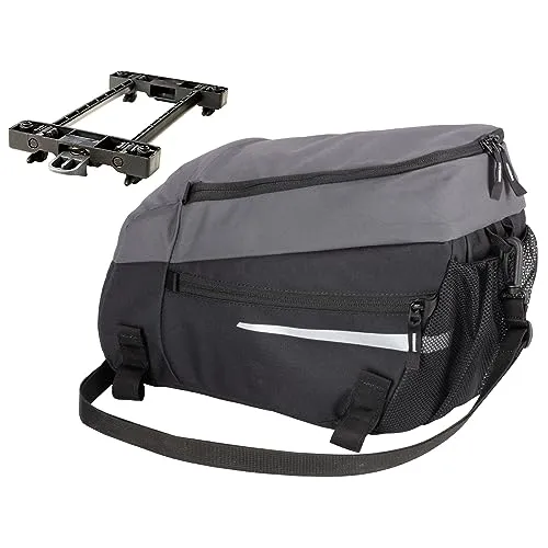 Vaude Gepäckträgertasche Sonderedition Silkroad Mesh - Fahrradtaschen mit 9 Liter Volumen, ideal für E-Bike-Akkus und ausgestattet mit dem praktischen Snap-IT Halter für einfache Montage und Abnahme.