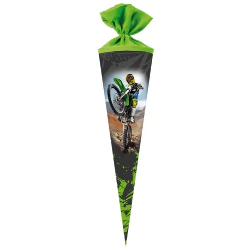 Nestler Schultüte Wheelie rund mit Filzverschluss 70 cm
