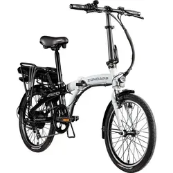 Zündapp Z120 E-Bike Faltrad 20 Zoll für Damen und Herren - E-Bike Klapprad für Personen von 150 bis 185 cm, mit 250 W Radnabenmotor, 7-Gang Shimano Schaltung und bis zu 115 km Reichweite – ideal für den Stadtverkehr!