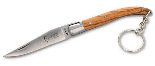 Arbalete G. David - 8 cm Laguiole Taschenmesser Schlüsselanhänger - Olive - Frankreich Messer Schlüsselbund