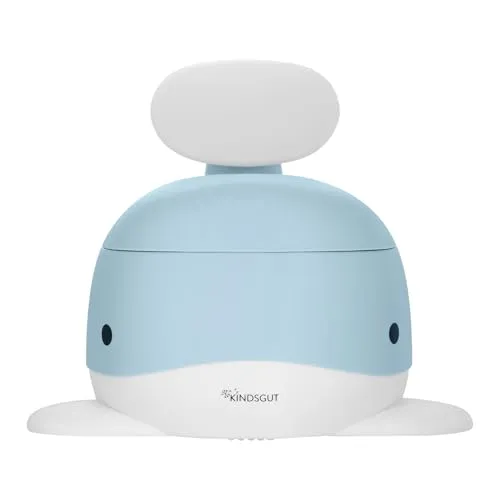 Kindsgut Kinder-Töpfchen Wal-Design - Töpfchen mit kinderfreundlichem Wal-Design, ergonomischer Rückenlehne und rutschfester Unterseite für sicheres Toiletten-Training.