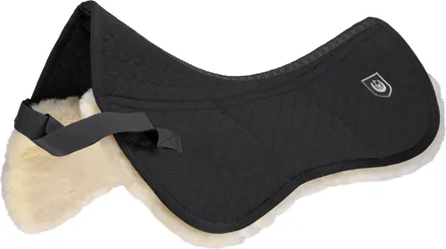 CHRIST Ultra Triple Plus Sattelpad für hohe Widerriste - Optimales Sattelpad für Pferde mit ausgeprägtem Widerrist. Mit echtem Lammfell und 3 variablen Taschen pro Seite für individuellen Komfort. Waschmaschinenfest und trocknergeeignet.