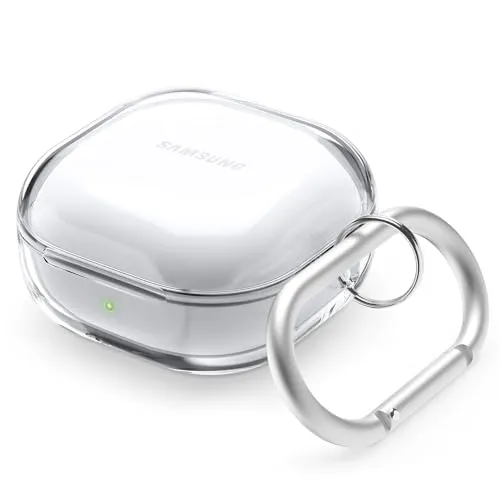 elago Clear Case Kompatibel mit Samsung Galaxy Buds FE (2023) Hülle, Kompatibel mit Samsung Galaxy Buds2 Pro/ Buds2 / Buds Pro/Live, Durchsichtig Hülle, Klebeband Inklusive (Transparent)