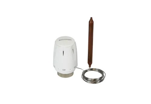 Environ Thermostatkopf mit Kapillar-Fühler M28 x 1,5 – 20–70°C - Professioneller Thermostatkopf mit 2 m Kapillarlänge für präzise Temperaturmessung an schwer zugänglichen Stellen. Ideal für Heizkreisverteiler und Pufferspeicher – einfache Montage und benutzerfreundliche Handhabung.