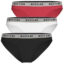 MUSTANG Tara Unterhose Slip 3er Set – Bequeme Unterwäsche für jeden Tag - Hochwertige Slips aus Baumwolle und Modal für optimalen Komfort. Sportliches Design mit MUSTANG Branding und atmungsaktiven Eigenschaften. Praktisches 3er Set perfekt für den täglichen Einsatz.