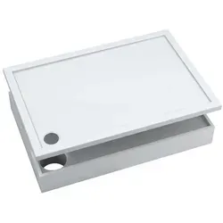 Aquabad® Duschwanne BASIC Smooth White, Rechteck, Acryl, 1-St., Duschwanne + Styroporträger, 90x120 cm weiß 90 cm x 17 cm x 120 cm