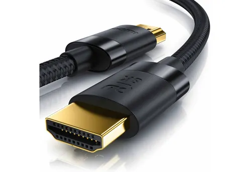Primewire HDMI-Kabel, 2.1, HDMI Typ A (150 cm), 8K @ 120Hz / 4K @ 240Hz DSC, Ultra High Speed, Nylonummantelung, 1,5m