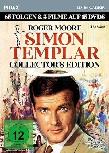 Simon Templar (The Saint) - Collector's Edition mit 65 Folgen und 3 Filmen - Filme: Kultserie mit Roger Moore in einer hochwertigen Box, ideal für Sammler und Fans klassischer TV-Serien.