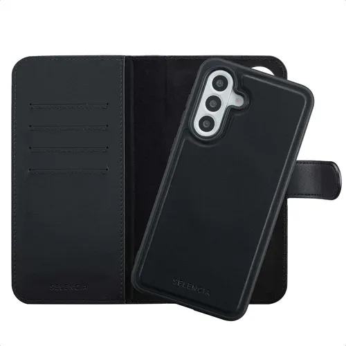 Selencia Olyn Abnehmbare Bookcase mit MagSafe Samsung Galaxy A56 - Schwarz