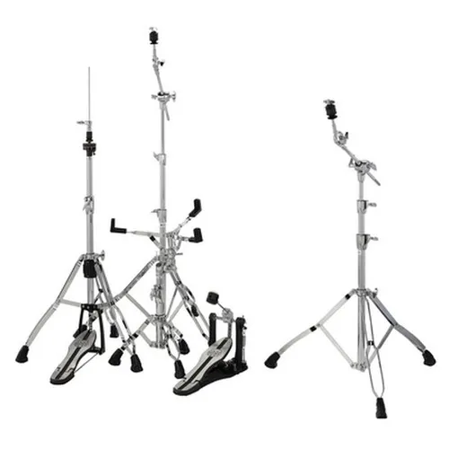Mapex HP6005 Mars Hardware Pack - Universalständer mit chrom finish, leichter und stabiler Hardwaresatz für Drummer, inklusive 2 Galgenbeckenständer, Hihat, Snare und Bass Drum Pedal.
