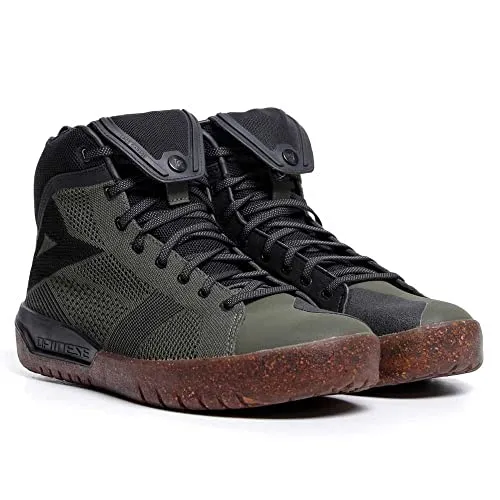 Dainese Metractive Air Schuhe - Dunkelgrün/Schwarz/Braun - 41 EU - Motorradstiefel mit hohem Schutzlevel, belüftetem Obermaterial und ergonomischer Groundtrax®-Sohle für maximalen Komfort und Stabilität beim Fahren und Gehen.
