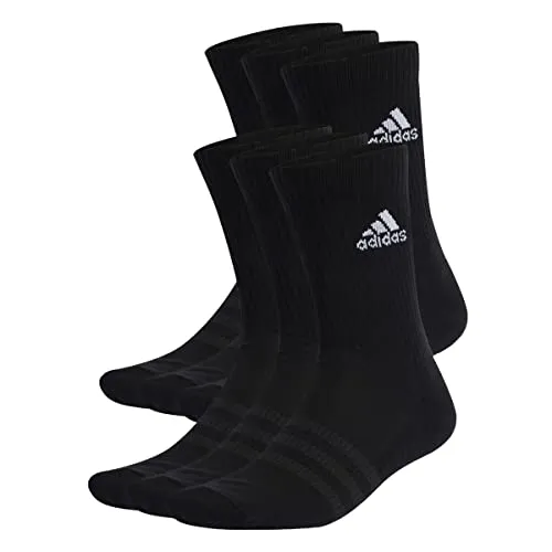 adidas Unisex Cushioned Sportswear Crew Socken, 6 Paar