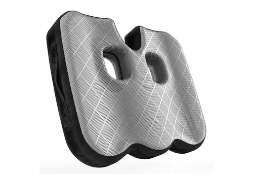 Healthfix Steißbeinkissen Sitzkissen - Ergonomisches Stuhlkissen aus Memory Foam, hypoallergen und waschmaschinenfest, ideal zur Linderung von Steißbeinbeschwerden und für mehr Sitzkomfort.