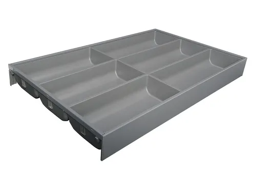 Blum AMBIA-LINE Besteckeinsatz LEGRABOX NL=600mm - Möbelteile mit 300 mm Breite, eleganter oriongrauer Matt-Finish für eine stilvolle Küchenorganisation.