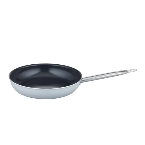 Gastro Basic Bratpfanne 32cm - Pfanne für alle Herdarten, ideal für Induktion, mit handlichem Edelstahl-Rundgriff und robuster Aluminium-Legierung für optimale Wärmeleitung.