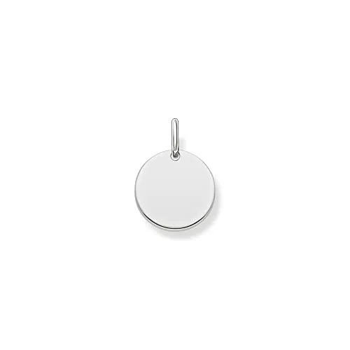 Thomas Sabo Damen Anhänger Coin Love Bridge 925 Sterling Silber LBPE0001-001-12 - Eleganter Anhänger aus 925er Sterlingsilber, perfekt kombinierbar mit Thomas Sabo Ketten. Ideal als persönliches Geschenk für besondere Anlässe.