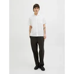 Jack & Jones Herren Hemd - Regular Fit in Weiß, Größe XL - Herren Plussize Hemd von Jack & Jones - aus 100% Baumwolle, ideal für den täglichen Gebrauch mit komfortabler Passform und eleganter Kent-Kragen.
