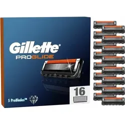 Gillette ProGlide Rasierklingen 16er Pack - Rasierklingen für Herren mit 5-fach Klingen für eine sanfte und gründliche Rasur. Ideal für Gillette Rasierer, optimal für Gesicht und Hals.