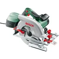Bosch Kreissäge PKS 66 A - 1600 Watt, max. Schnitttiefe 66 mm, präzise Schnitte mit Führungsschiene und CleanSystem Box