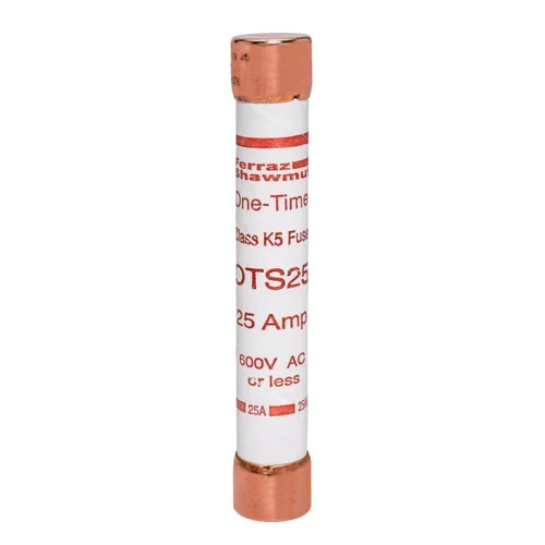 Mersen Sicherungeinsatz Class RK5 OTS25 - Zylindrischer Sicherungeinsatz von Mersen mit 25 A für zuverlässigen Schutz in elektrischen Installationen. Ideal für den professionellen Einsatz in Elektroanwendungen.