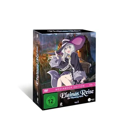 Wandering Witch: The Journey of Elaina - Vol.1 [DVD] mit Sammelschuber - Fantasy Anime-Film für Jugendliche, inklusive exklusivem Sammelschuber und ab 12 Jahren freigegeben.