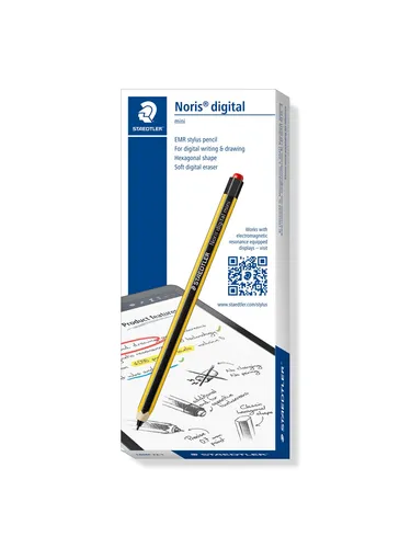 Staedtler Noris digital mini Stylus Pencil - Utensilien zum Schreiben und Zeichnen mit 0.7 mm präziser Spitze, ideal für natürliches Schreiben auf Touchscreens ohne Aufladen.