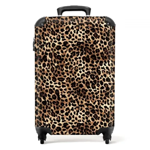 NoBoringSuitcases.com® Handgepäck Trolley, Hartschalenkoffer mit TSA Schloss - Leichter Handgepäckkoffer mit nur 2,6 kg, ideal für Flugreisen. Sicher mit TSA-Schloss und perfekt organisiert dank integrierter Fächer für Kleidung und Accessoires.