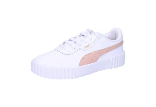 PUMA Damen Carina 3.0 Sneaker - White-Rose Quartz Gold, 38.5 EU - Damen-Sneaker mit trendigem Design und gepolsterter Sohle für ultimativen Komfort im Alltag.