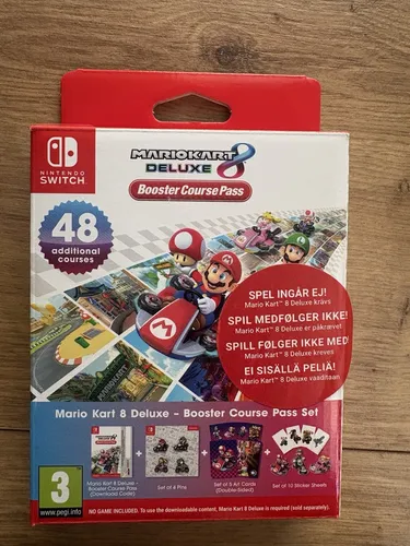 Mario Kart 8 Deluxe Booster Course Pass - DLC für Nintendo Switch - Erweitere dein Rennspiel mit 48 neuen Strecken und 8 Charakteren, inkl. Birdo und Funky Kong. Enthält exklusive Goodies wie Karten und Aufkleber!