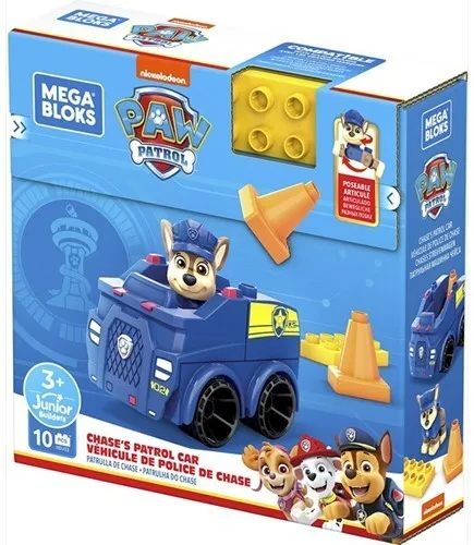 Mattel MEGA BLOKS Paw Patrol Chase Polizeiauto Kinder Spielzeug Duplo Bauset