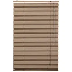 Lichtblick Original Jalousie, Braun, Metall, 95x130 cm - Jalousien aus hochwertigem Aluminium bieten perfekten Sicht- und Sonnenschutz. Pflegeleicht und ideal für Bildschirmarbeitsplätze, mit stufenloser Bedienung und einfacher Montage.