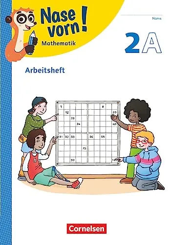 Nase vorn! - Lehrwerk für Mathematik - Ausgabe 2023 - 2. Schuljahr: Arbeitsheft - Teil A und B - Mit Kartonbeilagen und digitalen Medien
